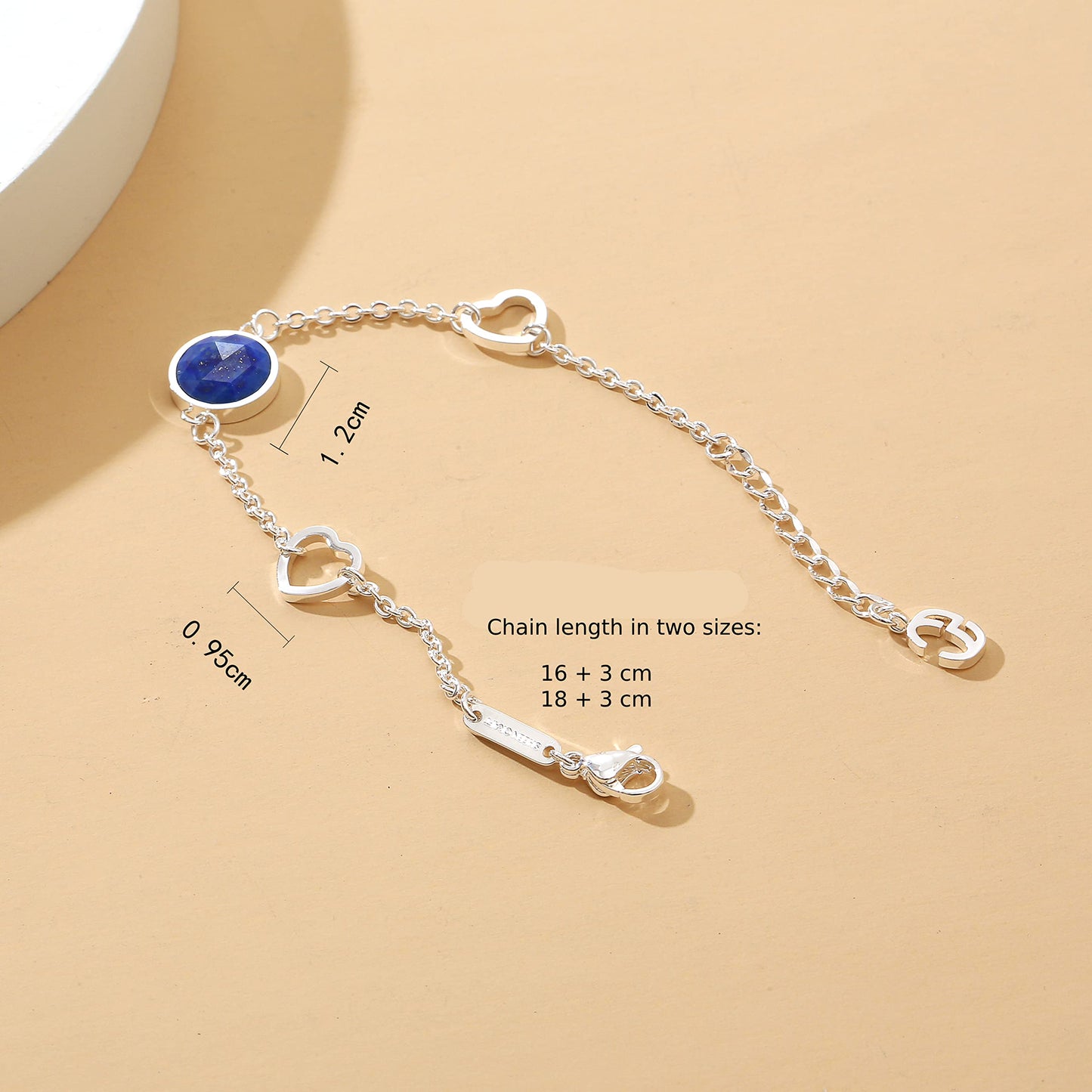 Selene Birthstone Silver Bracelet
