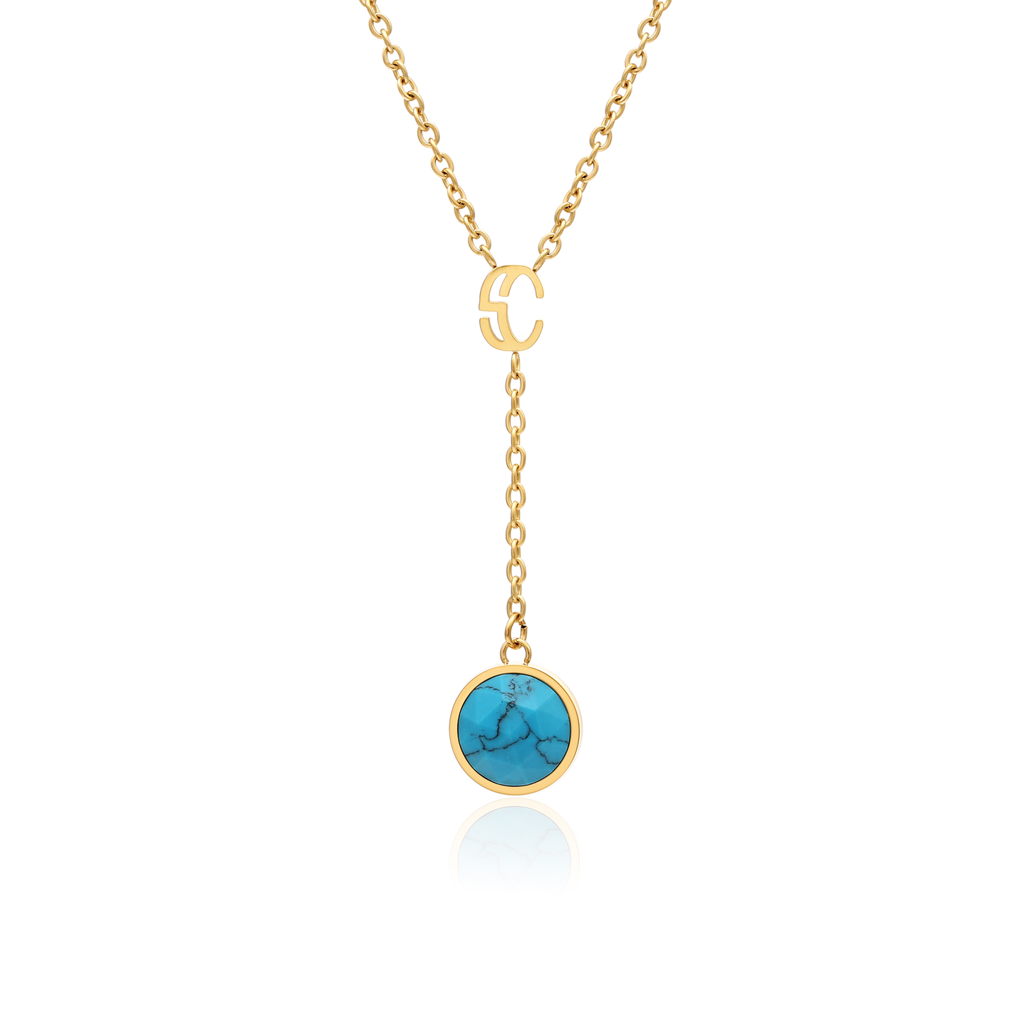Elara Birthstone Lariat Necklace