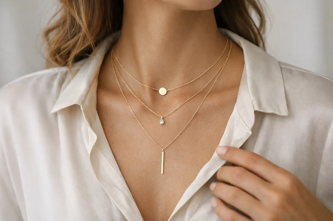 How to Layer Delicate Necklaces Well