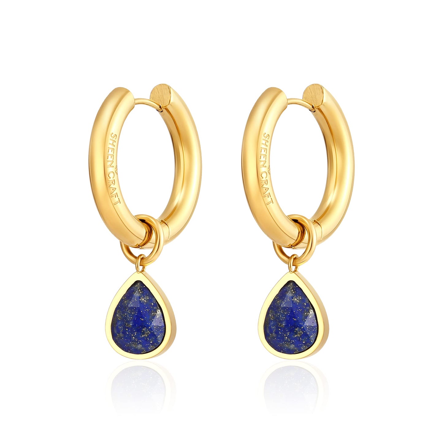 Drop Birthstone Hoop