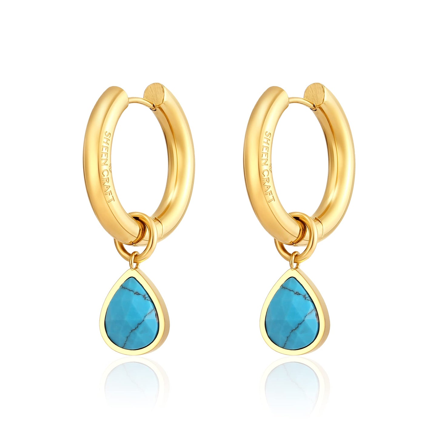 Drop Birthstone Hoop