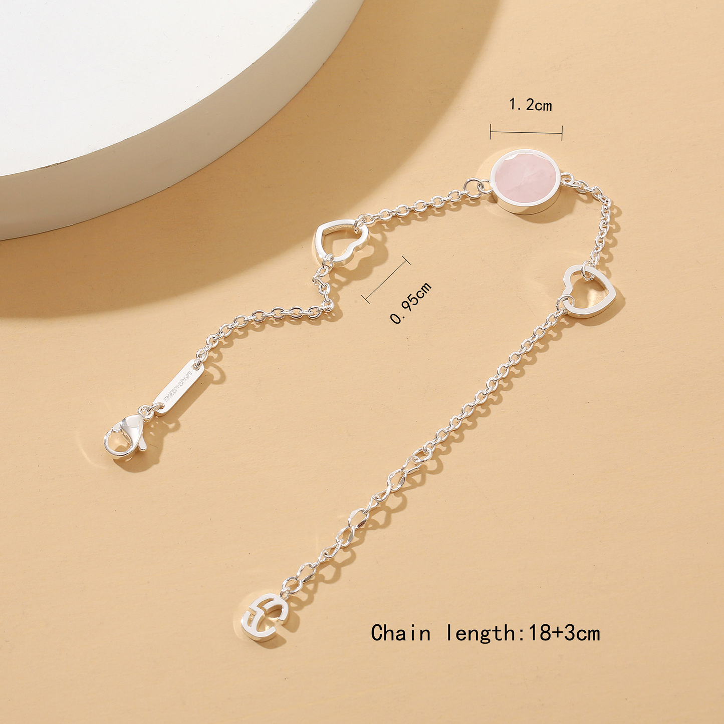 Selene Birthstone Silver Bracelet