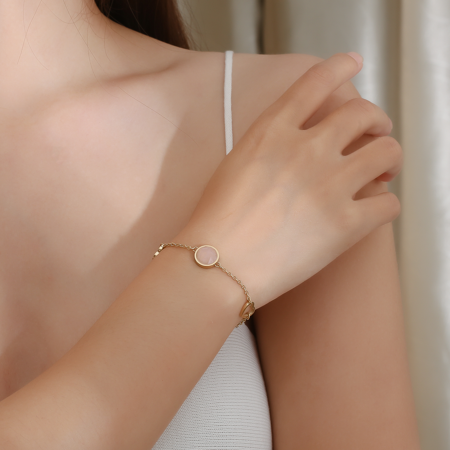 Selene Birthstone 14K Gold Bracelet