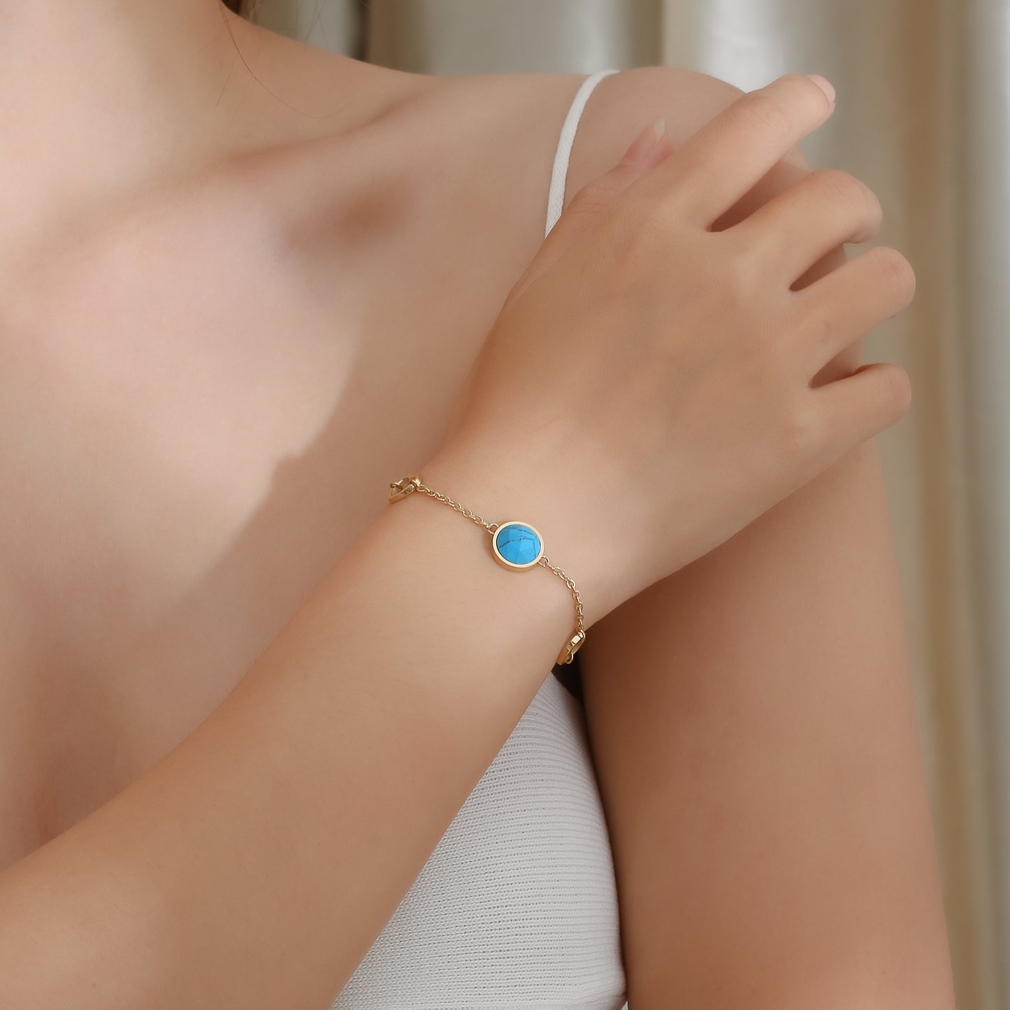 Selene Birthstone 14K Gold Bracelet