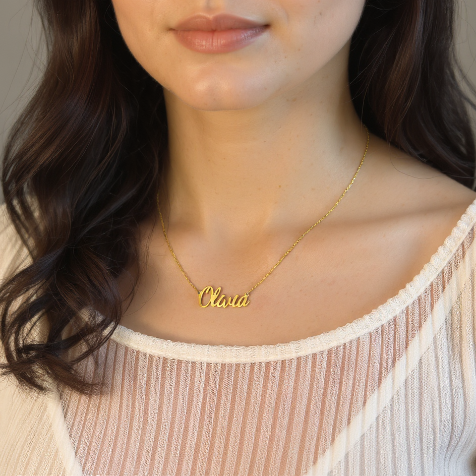 Natural Name Necklace