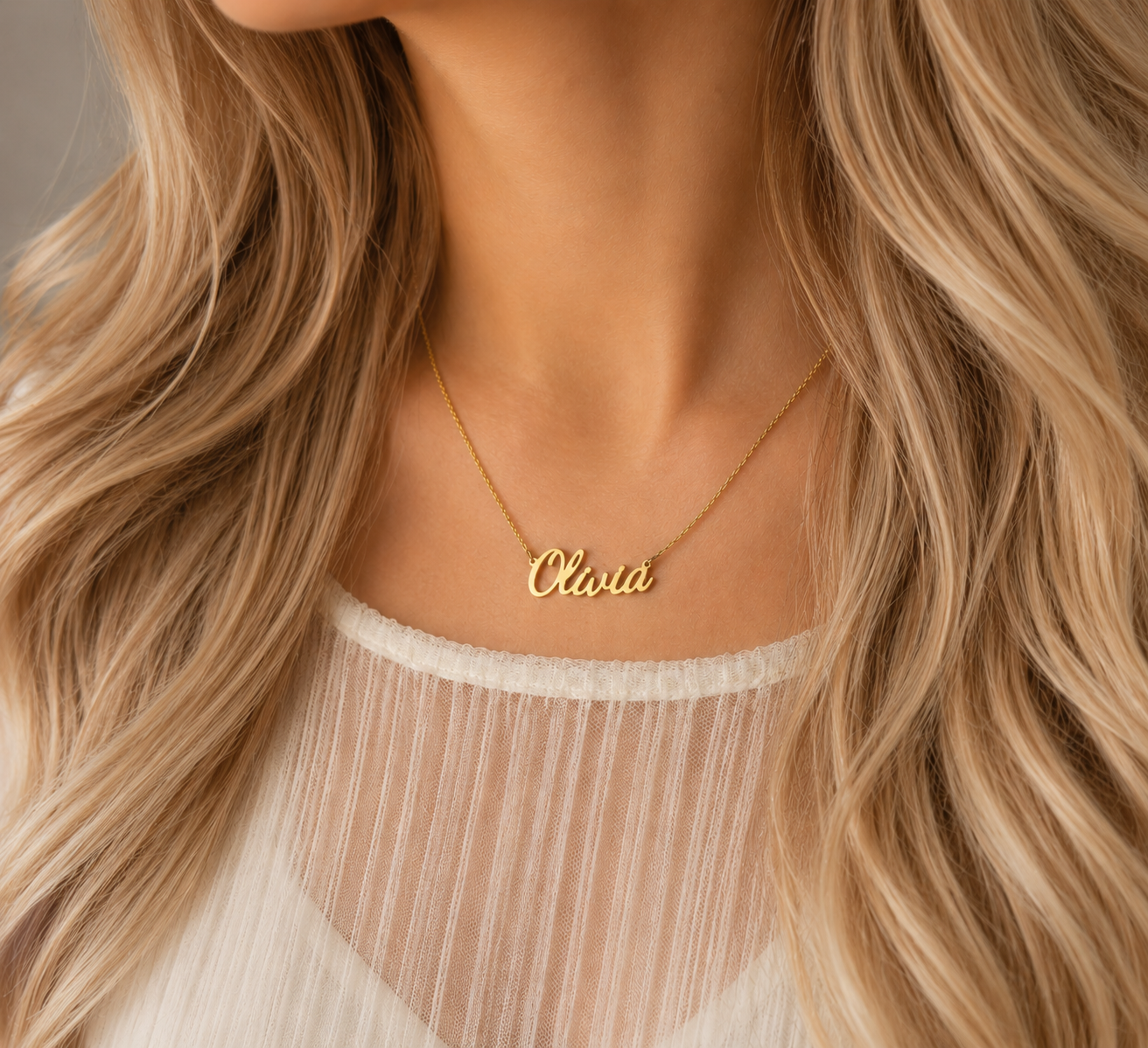 Personalized Name Necklace | 18K Gold or Sterling Silver
